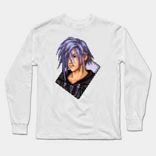 Organization XIII Zexion Pixel Art Long Sleeve T-Shirt